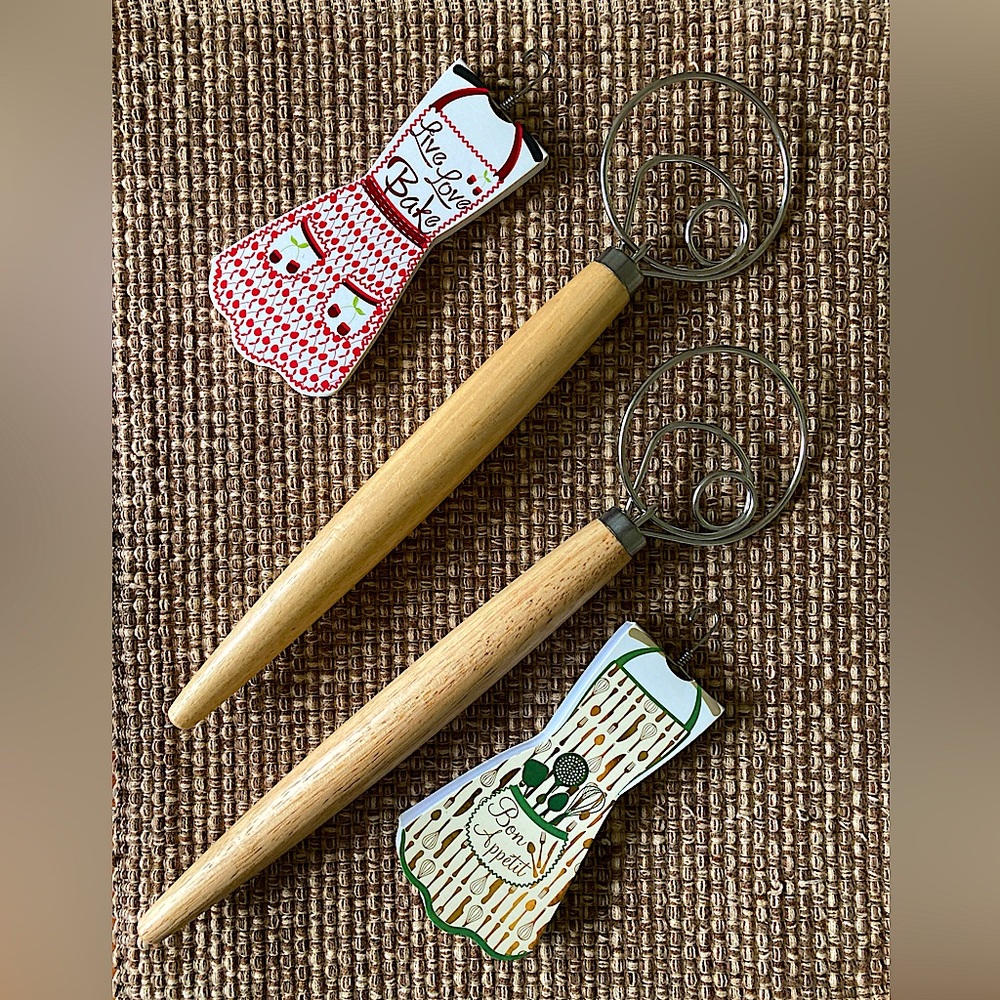 Danish Dough Whisks and Lily McGee Blank Recipe Notebooks Baking Bundle NWOT